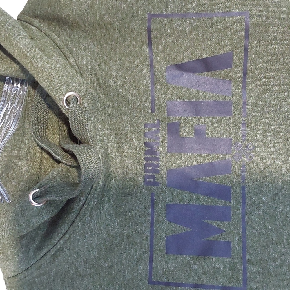 Primal Driven- Mens Dark Green Primal Mafia Hooded Sweatshirt/Hoodie Sz. M